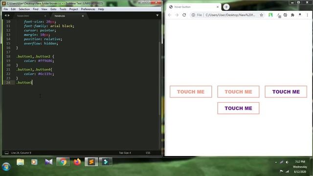 How to create buttons with amazing hover effects using html & css | SRS CODE