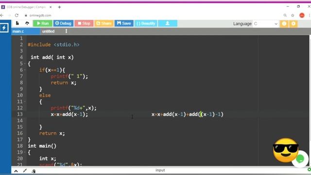 Recursive function in c Tamil // error in c // error in