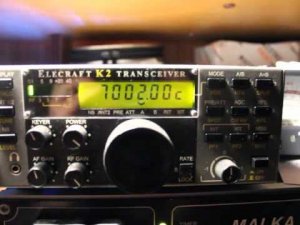 ELECRAFT K2 40-ка 00:42 мск  антенна штырь