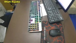 UNBOXING ‼ Mechanical Keyboard Blue Switch AULA F-2066 II Rainbow 20 Kinds Effect