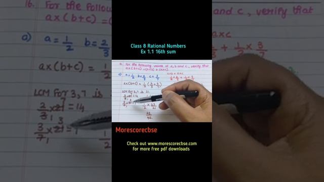 Class 8 Rational numbers#cbse #cbseboard #shortsvideo #class8 #number #studywithme #educationalvide