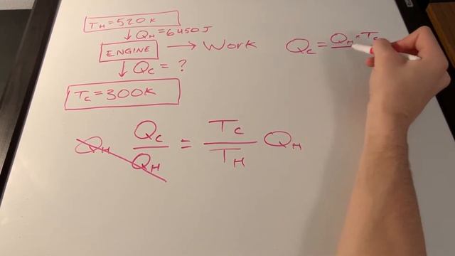 Calculating Work and Efficiency of a Carnot Engine