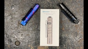 Olight i5R Eos Ti Unboxing And Review 14500 Powered Flashlight 350 Lumens Perfect EDC