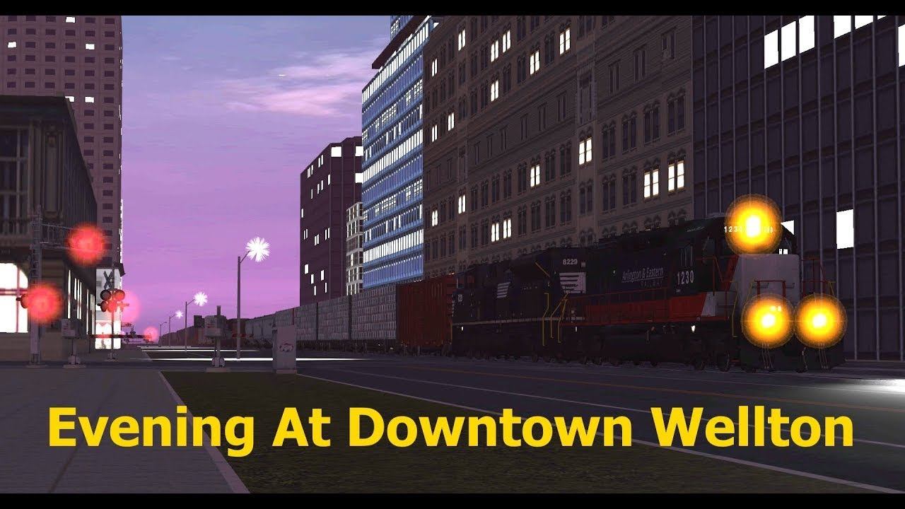Trainz 19 IC SD70 Leads CW Manifest Thru Downtown Wellton