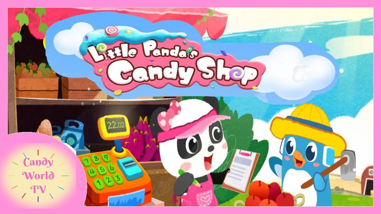 BabyBus Little Panda's Candy Shop App | Fun Games for Kids смотреть онлайн