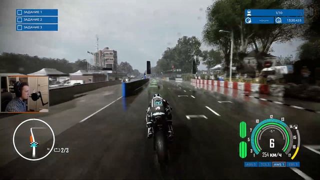 TT Isle of Man Ride on the Edge 3..#1..Борьба с двухколёсным