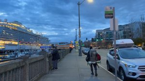 🇺🇸 Сиэтл, США - пешком от рынка Пайк-Плейс до Спейс-Нидл, ночь 🌃