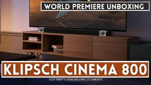 Klipsch Cinema 800 3.1 ATMOS Soundbar LIVE Unboxing (It was probably just a little TOO live!)