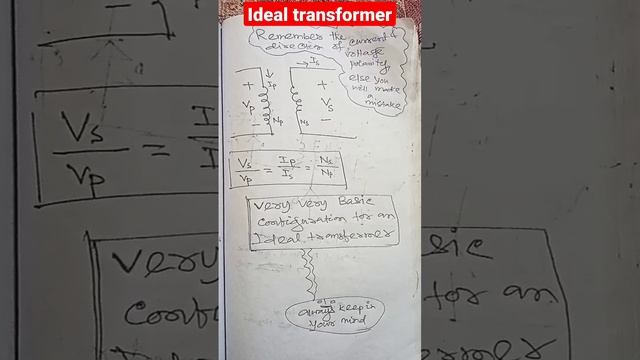 #ideal transfotmer equation #very basic transformer equation#iitkharagpur#electrical engineering