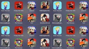 Save The Girl,Friday The 13th,Jetpack,Hello Neighbor Hide Seek,Stickman Jailbreak 2,PVZ heroes