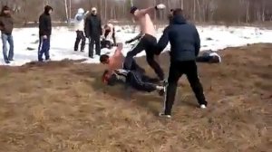 Стенка на стенку Русские VS Кавказцы
