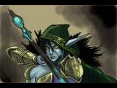 How to draw Traxex, the Drow Ranger from DOTA Defense of the Ancients смотреть онлайн