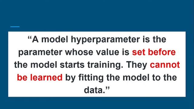 Parameters VS Hyperparameters in Machine Learning | Machine Learning