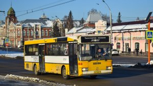 Автобус Mercedes-Benz O405 (АС 648 22). Покатушки по Барнаулу. / Ride on the Mercedes-Benz O405 bus