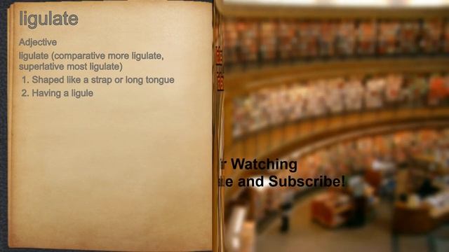 What does ligulate mean? смотреть онлайн