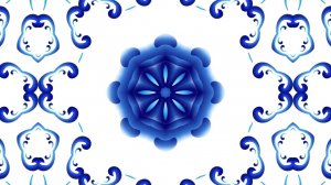 Гжель. Русский народный орнамент. Бесплатный футаж. Зацикленное видео. 11