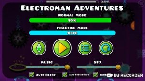Geometry Dash Рубрика официальные уровни ( прохождение уровня Electroman Adventures