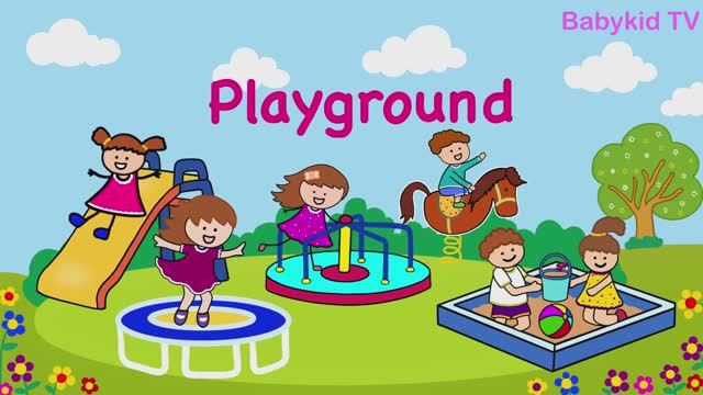 Playground vocabulary for kids / playground flashcards смотреть онлайн