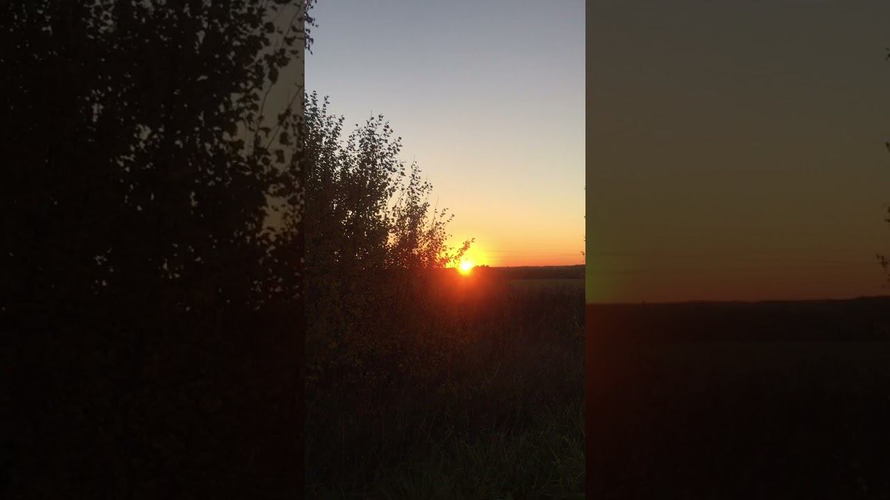 Безумно красиво. Закат солнца в октябре