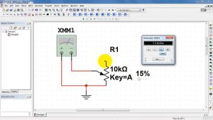 NI Multisim: Linear potentiometer