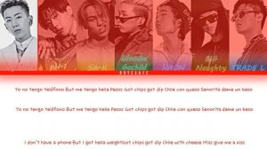 Jay Park,pH-1,BIG Naughty ,Woodie Gochild,HAON,TRADE L,Sik-K - TELÉFONO Remix [Lyrics Han/Rom/Eng]