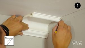 Как сделать внутренний угол для карнизов Orac Decor