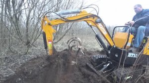 Кабель,трубы,цветмет и это всё с помощью Мини-Экскаватора