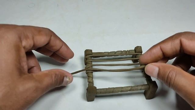 DIY How to make polymer clay miniature house, kitchen set,Bullock cart, Hand Pump,Tree | Village