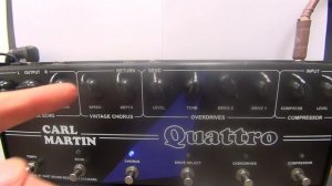 CARL MARTIN Quattro Analogue Multi-FX: Full Demo (Amp1/Albert Lee guitar)