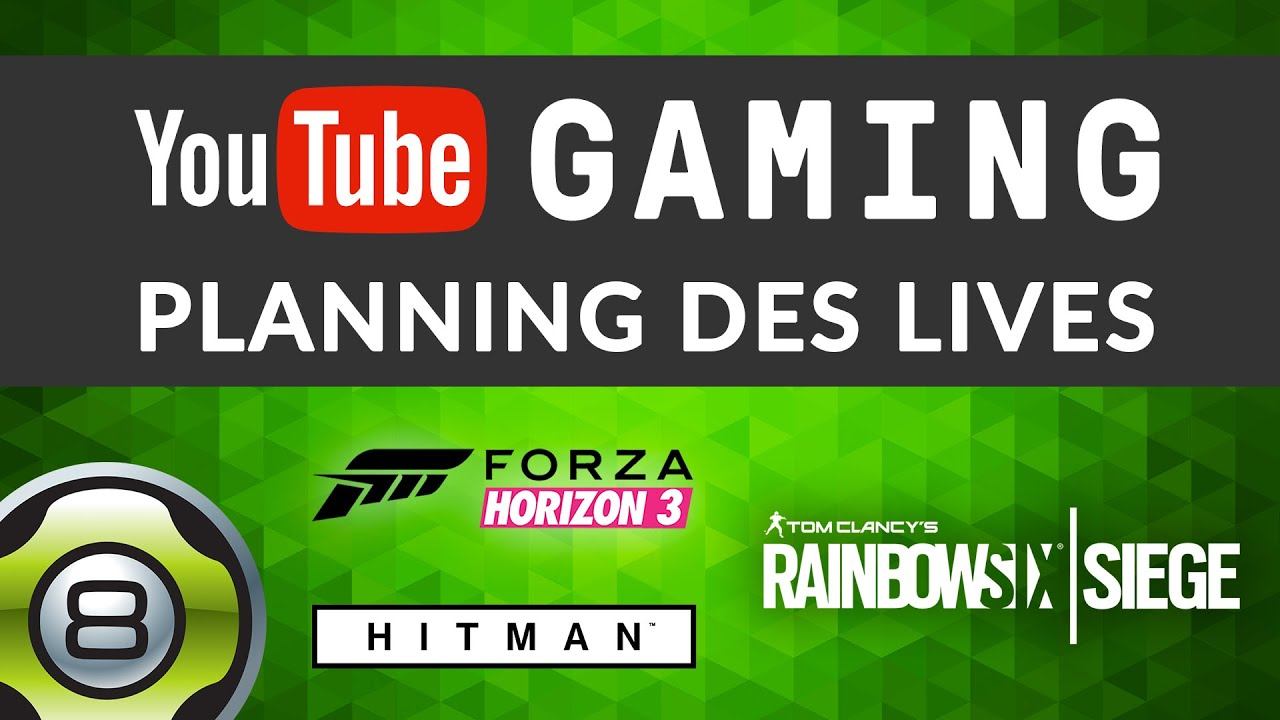 Planning des lives - Rainbow Six Siege, Forza Horizon 3 & Hitman - Semaine du 26.09 смотреть онлайн