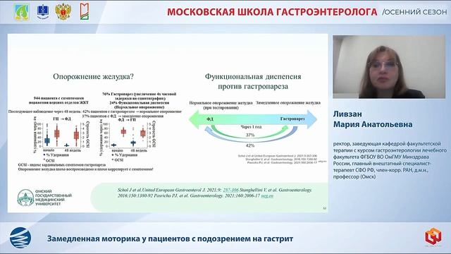 Ливзан Мария Анатольевна Замедленная моторика у пациентов с подозрением на гастрит