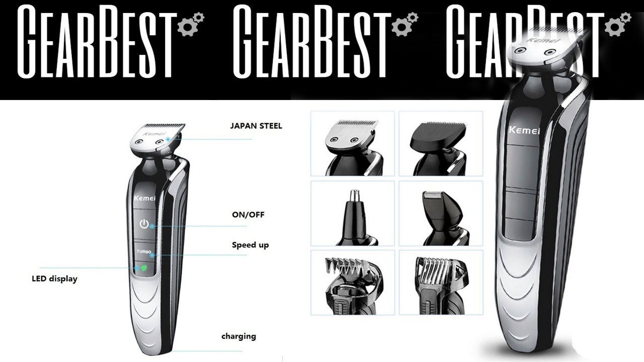 Kemei Waterproof Electric Trimmer Hair Clipper Trimer Shaver смотреть онлайн