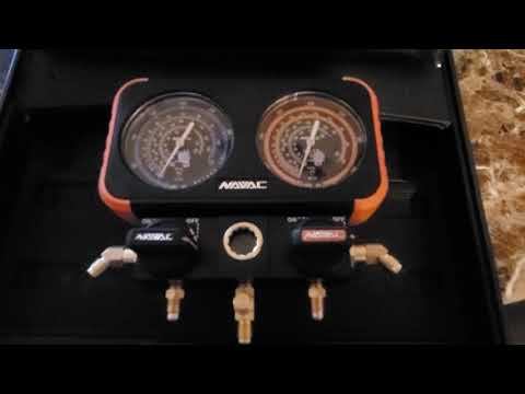 NAVAC NA24  Analog Manifold Gauges.. Impact Resistant!