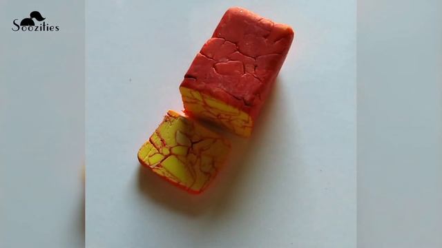 Lava Marble effect polymer clay slab tutorial