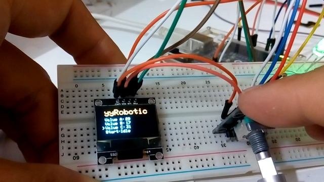 Arduino + Oled + Encoder Simple Menu
