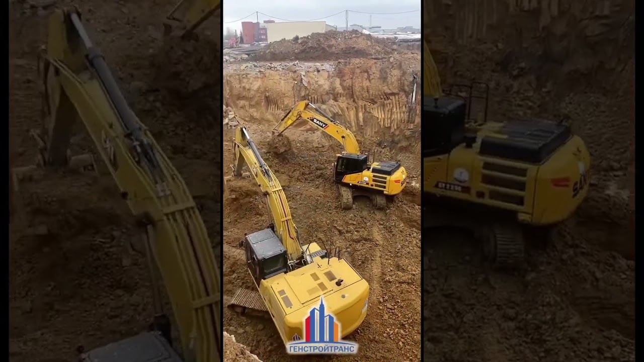 Разработка грунта #генстройтранс #гст #строительство #земляныеработы #разработкакотлована