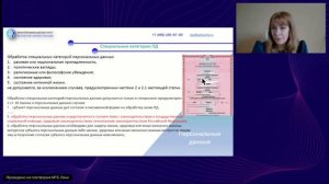 Вебинар на тему Персональные данные 2024-2025. Спикер. Е Конюхова