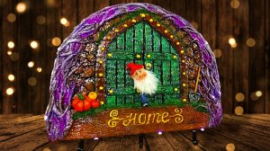 Ключница с гномиком. Поделки. DIY.