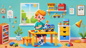 Распаковка и сборка набора Lego Полицейская машина