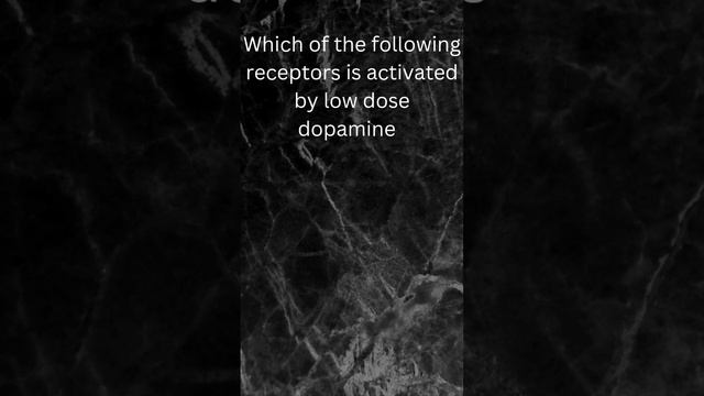 Dopamine receptors mcq