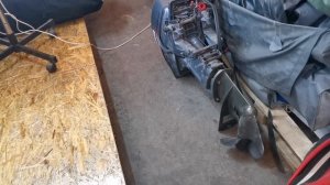 Аляска 390, установка транца винт водомет.