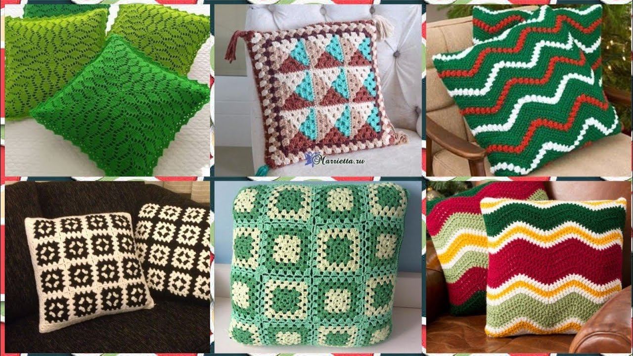 Beautifull Stylish Crochet Cushion Covers Designs
