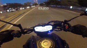 0-100 km/h Yamaha MT-07 Zero a 100