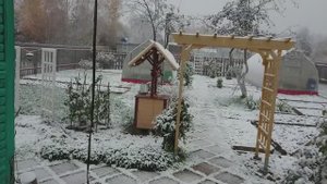 6 соток. снегопад 6 октября 2019 года