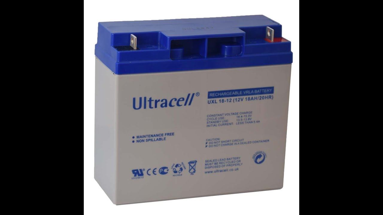 Ultracell 12V 18Ah zselés akkumulátor