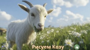 Маленькие художники: Рисуем Козу- Детский образовательный мультфильм
