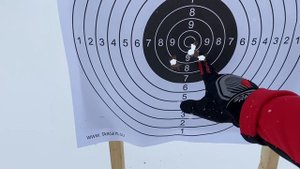 Пристрелка Benelli M1. Мушка с завышением для пули и проверка боя дробью.