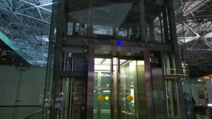 Панорамный Лифт ThyssenKrupp Synergy @ Аэропорт Внуково (зал ожидания)