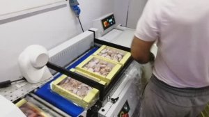 Упаковка коробов типа "телевизор" на полуавтомате  Smipack FP560A с тоннелем Т450 (Италия)