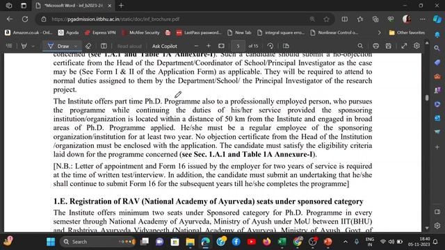 IIT BHU PhD Admission 2023 | PhD Admission 2023